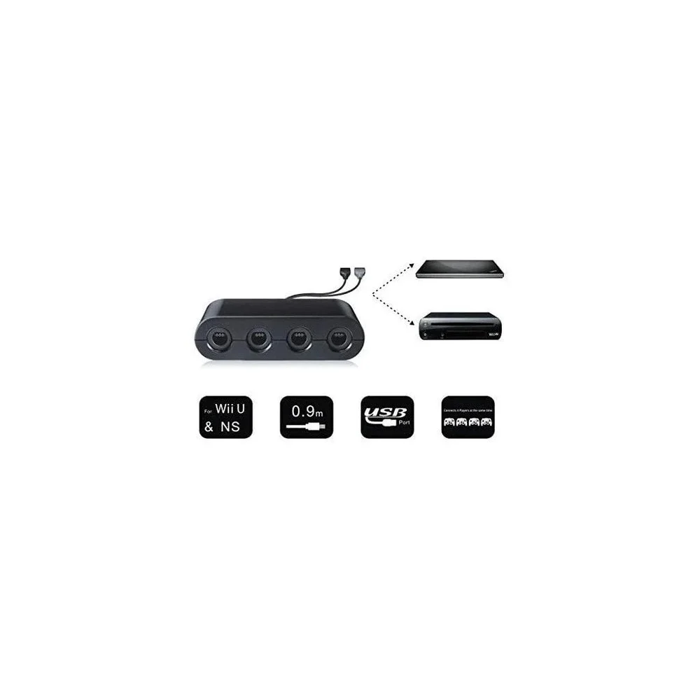 GC Controller Adapter DH-W0022-1 For Switch/WII U/PC w/ 4 Pcs Controller Extensi